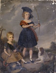 George en Charles Smart, zonen van John Smart II door John Smart II of Ipswich